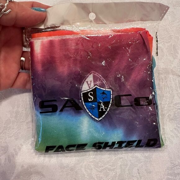 Face Shield Mask Gator Head Wrap Tie Dye - Picture 9 of 9